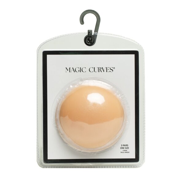 MAGIC CURVES ADHESIVE SILICONE PASTIES (VALUE PACK - 3 PAIRS) - Picture 2 of 4